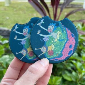 Rick & Morty Car Coaster Set | Car Accessories